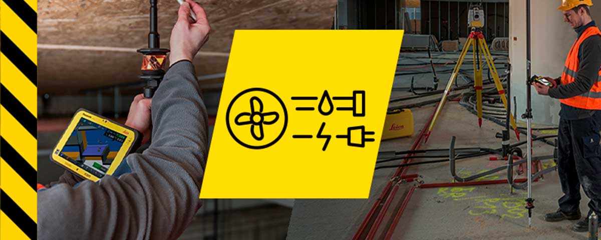 Advance your MEP and HVAC installation workflow with Leica iCON digital construction solutions.